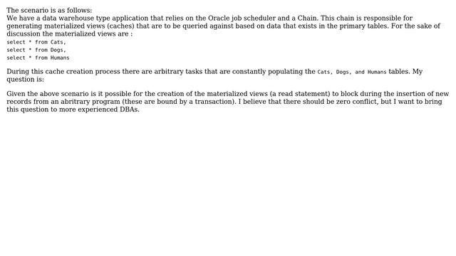 Databases: Oracle scheduler chain priority in data warehouse applications смотреть онлайн