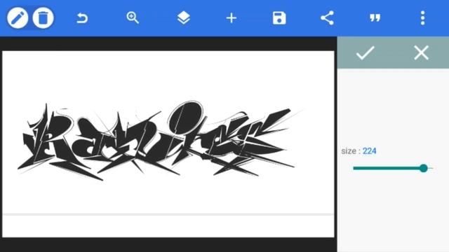 Tutorial/ Cara membuat grafiti dihp apk PixelLab | #1 смотреть онлайн