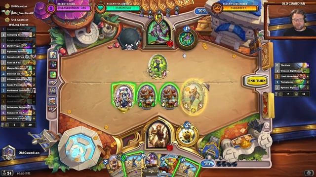 WuLing's #118 Legend Secret Aggro Paladin deck guide and gameplay (Hearthstone United in Stormwind) смотреть онлайн