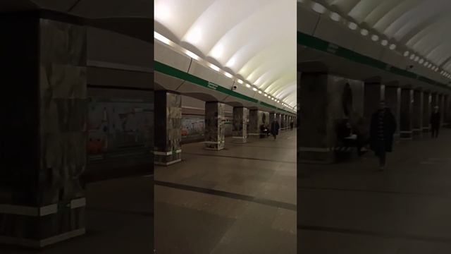 Подземный вестибюль ст. метро "Приморская", Санкт-Петербург смотреть онлайн