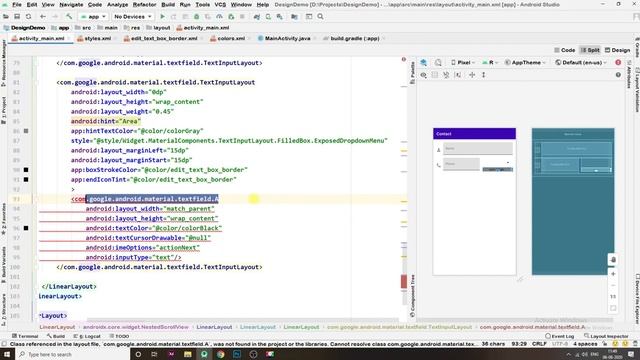 Login Form using TextInputLayout in Android Studio | Material Design UI-2020 - Part 1 смотреть онлайн