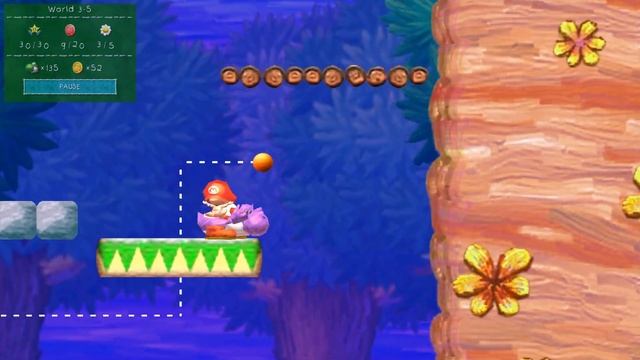 Yoshi's New Island - No Damage 100% Walkthrough (World 3) смотреть онлайн