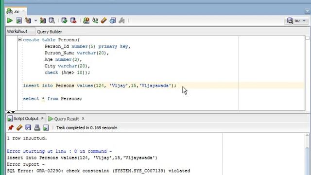 SQL 14 - 'CHECK' constraint смотреть онлайн