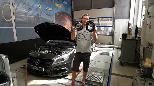Mercedes Benz A45 AMG (W176) mit TurboPerformance Stage 2 ? + HF-Series 4" Intake ? 418PS / 599Nm ? смотреть онлайн