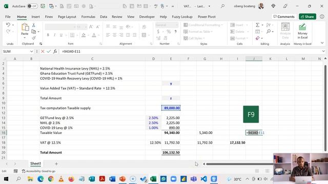 Calculate Value Added Tax (VAT) using the LAMBDA function in Microsoft Excel - Bernard Obeng Boaten смотреть онлайн