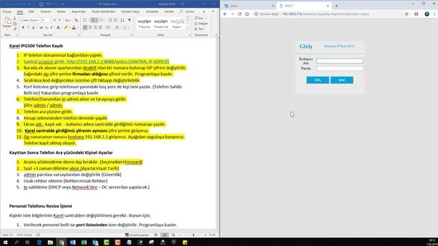 KAREL IP TELEFON KURULUMU DETAYLI ANLATIM смотреть онлайн