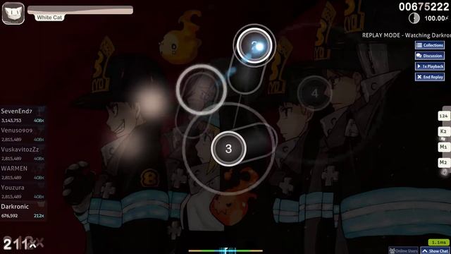 (osu!) 99.15 Mrs . GREEN APPLE-Inferno(Hard) смотреть онлайн