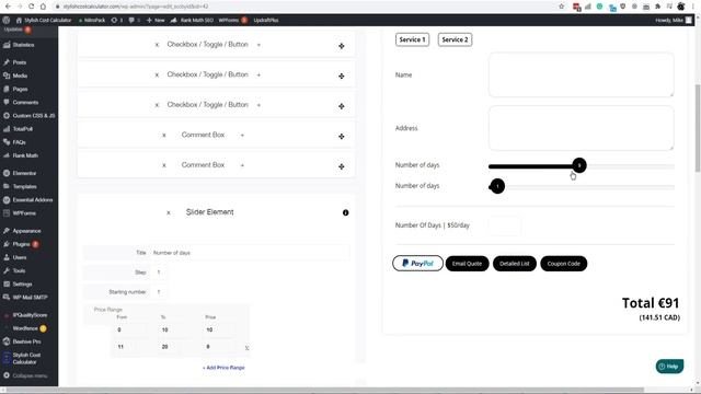 WordPress PayPal Plugin with Price Estimation | Stylish Cost Calculator смотреть онлайн
