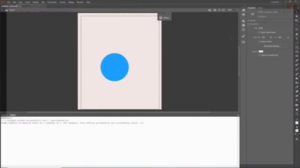 Adobe Animate CC 2020 position objects with JavaScript - code snippets in HTML5 canvas lesson 4