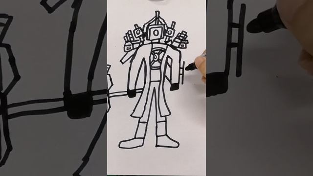 Upgrade Titan Camera Man In Skibidi Toilet #skibidibopyesyesyes #skibiditoilet #drawing #art