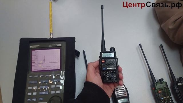 Излучение передатчика рации на анализаторе спектра смотреть онлайн