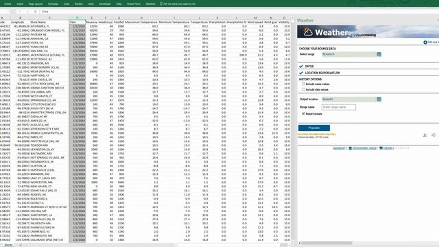 How to load Weather Data in Excel using an add-in смотреть онлайн