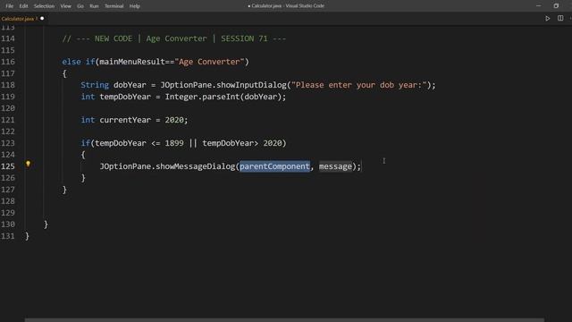 Session71 Java Basic Project - Calculator 7 How to Implement Age Converter Module смотреть онлайн