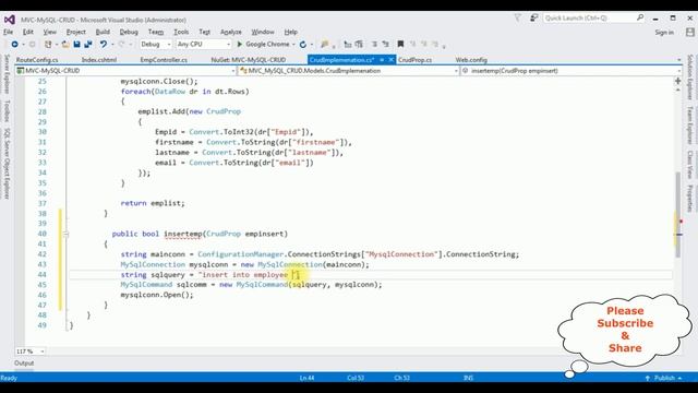 mvc crud mysql phpmyadmin create update delete c# смотреть онлайн