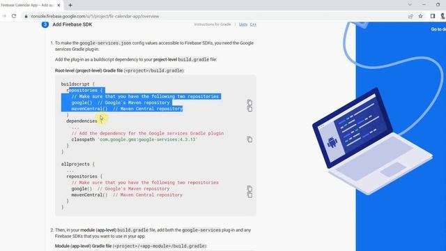 Create your Firebase Realtime database Calendar App to store events or reminders - Android 13 API 3 смотреть онлайн