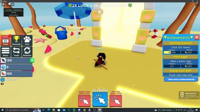 Clicker Simulator COLLECT WATER MELONS SCRIPT смотреть онлайн