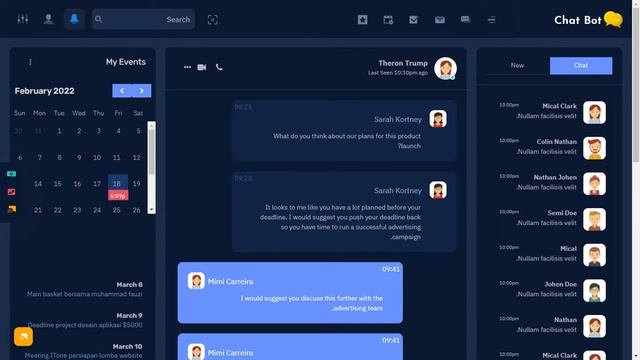 Chat bot Responsive Bootstrap 5 Admin Template with Dark RTL Theme смотреть онлайн