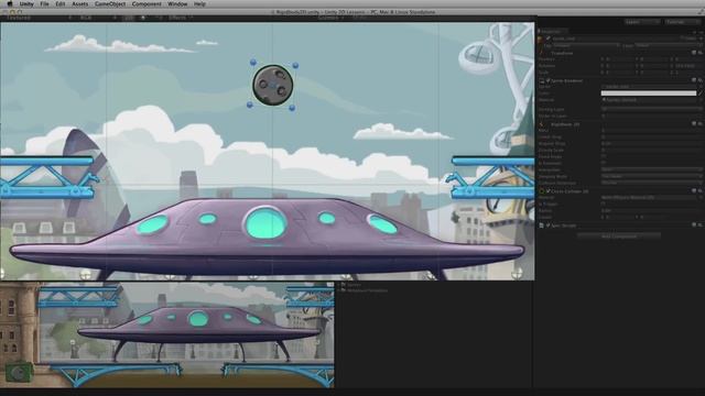 Rigidbody 2D - Official Unity Tutorial смотреть онлайн