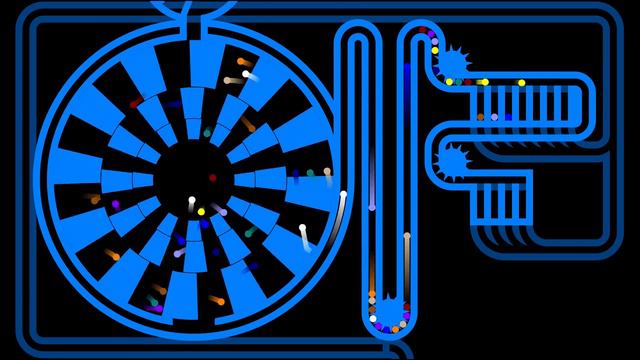 The Team Elimination Marble Race - 19 Times Elimination - in Algodoo смотреть онлайн