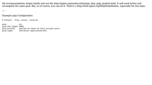 Nginx auto minify html output (2 Solutions!!) смотреть онлайн