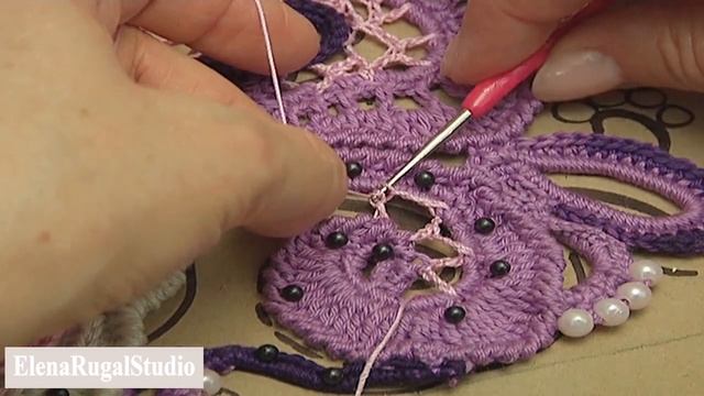 Step by Step Crochet Beautiful Irish Lace Composition Part 2 of 2 смотреть онлайн