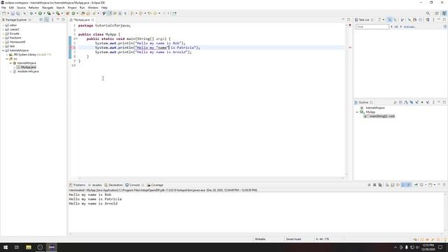 Java 11 programming tutorial - part 1 (starting a new project, variables, console input output) смотреть онлайн