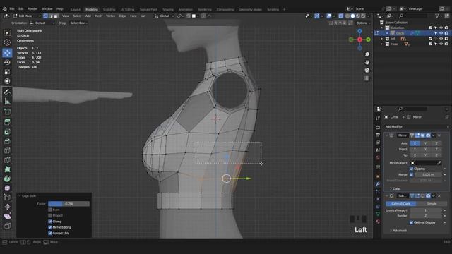 anime girl base mesh modeling in blender 3.6 : part 1 modeling upper & lower body смотреть онлайн