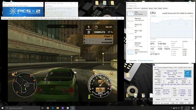PCSX2 1.6.0 - Pentium G4600 / RX 470 - NFS Most Wanted - Test смотреть онлайн