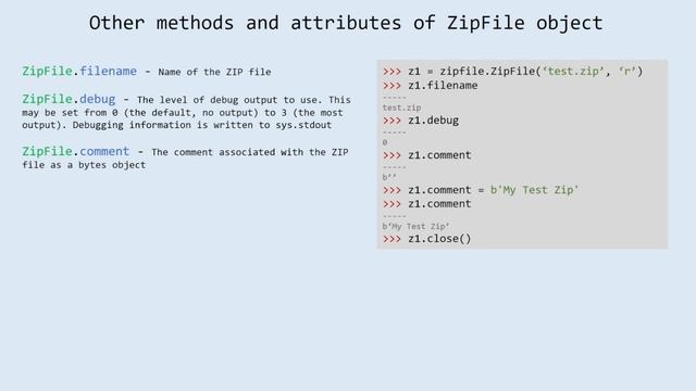 Python Modules #8: zipfile module Python | Archiving and compressing смотреть онлайн