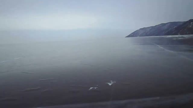 На велосипеде по льду Байкала. 2014-03-09, день. смотреть онлайн