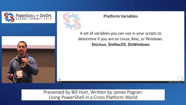 Using PowerShell in a Cross Platform World presented by Bill Hurt written by James Pogran смотреть онлайн