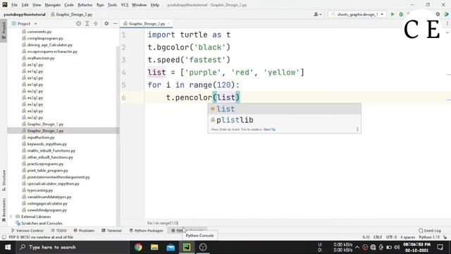 2. Python Turtle Graphic Design - Speed Code || Multicolour 3D Design смотреть онлайн