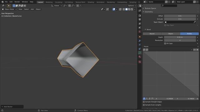 New Ornament Technique in Blender 2.91 | Part 1 of 2: Custom Curve Bevel смотреть онлайн