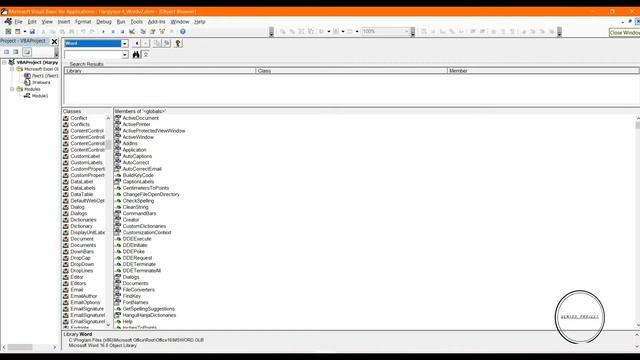 Урок 17 Подключение VBA Excel к Word смотреть онлайн