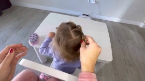 Причёски для самых маленьких?. Дракончик с резинками. Быстрые причёски для детского сада.