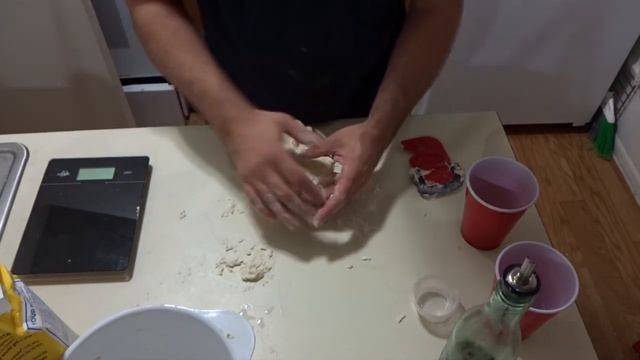 Making Thin Crust New York New Jersey Style Pizza Dough at Home! WITHOUT A MIXER - BY HAND!! смотреть онлайн