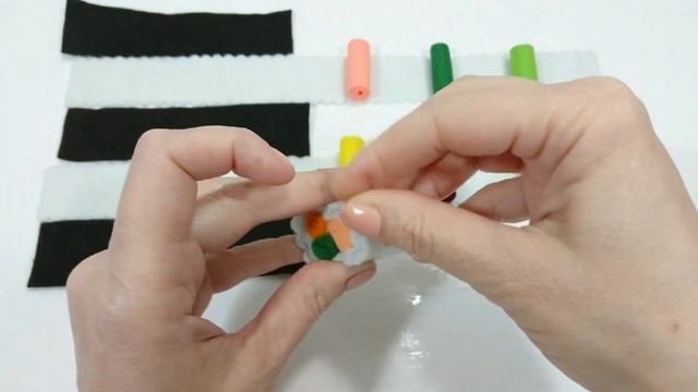 DIY! Роллы из фетра МАСТЕР - КЛАСС + ВЫКРОЙКА . Еда из фетра своими руками. Felt diy. смотреть онлайн