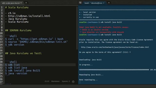 00 - SDKMAN, Java ve Scala Kurulumu смотреть онлайн