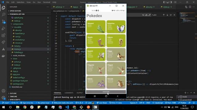Simple Mobile App Project | Pokemon App / Pokedex App - Show Pokemon List - React Native Expo смотреть онлайн