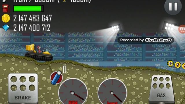 Hill Climb Racing | The first challenge of Arena | Hovercraft | 376m | Almost 75 subscrivers specia смотреть онлайн