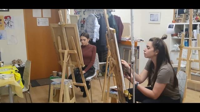 Рисуем Таню с натуры. #Скетчи. Портрет девушки #туса Студия CANVAS смотреть онлайн