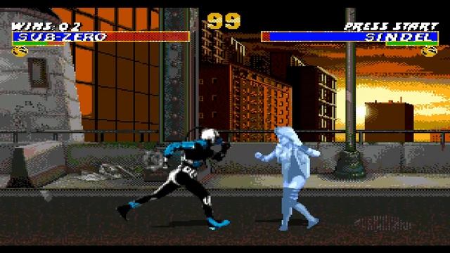 Ultimate Mortal Kombat 3 Hack [0.7.1] - Cyber Sub-Zero Playthrough