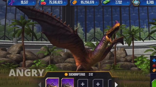 Suchomimus + Dsungaripterus = ? | Hybrid Eat Pet Angry Jurassic World The Game Full HD смотреть онлайн