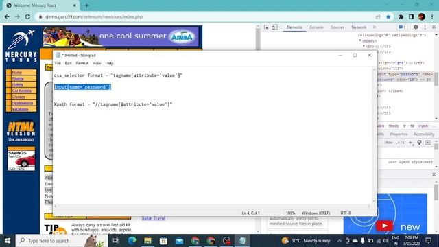 How to write and Verify CSS_selector and Xpath in chrome console ? (without any third party plugin) смотреть онлайн