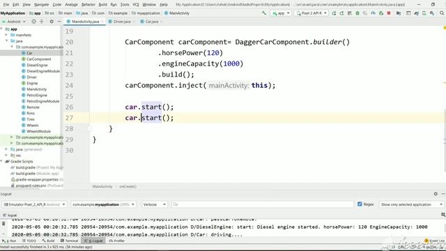 DAGGER Tutorial android part 10. @SINGLETON смотреть онлайн