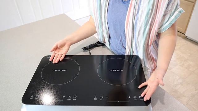 UNBOXING: COOKTRON Double Induction Cooktop Burner with Fast Warm-Up Mode | 2022 REVIEW смотреть онлайн