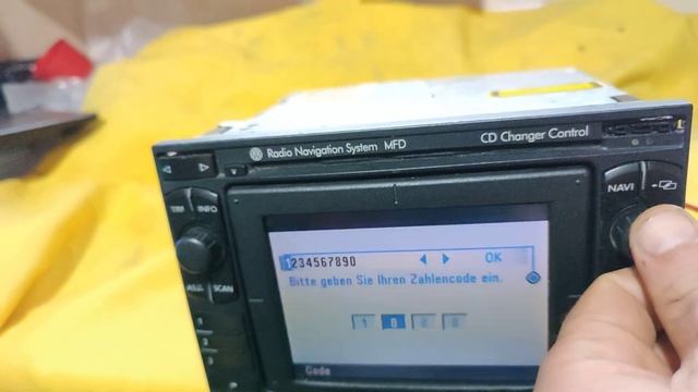 VWZ1Z7 BNO 881 3B0 035 191D Radio Navigation System MFD Decode