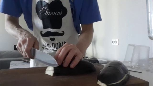 картофельная пицца с баклажаном