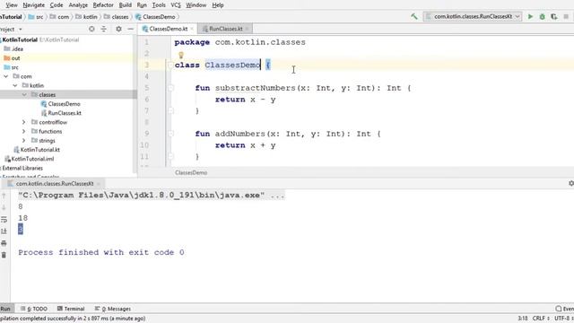 7. Kotlin Classes & Constructors смотреть онлайн