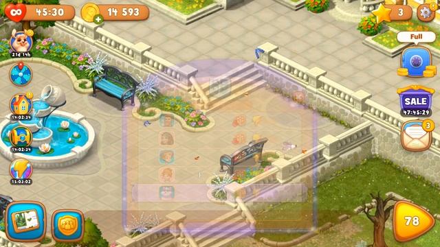 Gardenscapes - A Matching Puzzle Garden Gameplay Walkthrough Day 15 Complete（New Update）